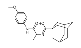 Tricyclo[3.3.1.13,7]decane-1-carboxamide, N-[2-[(4-methoxyphenyl)amino]-1-methyl-2-oxoethyl]- (9CI) picture