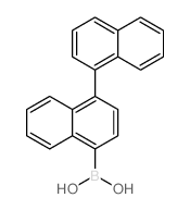 [1,1'-联萘]-4-基硼酸结构式
