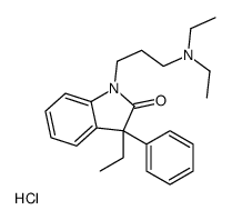 diethyl-[3-(3-ethyl-2-oxo-3-phenylindol-1-yl)propyl]azanium,chloride Structure