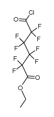 octafluoro-adipic acid ethyl ester chloride Structure
