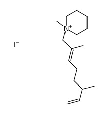 1-(2,6-dimethylocta-2,7-dienyl)-1-methylpiperidin-1-ium,iodide结构式