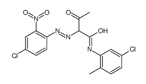 Butanamide, N-(5-chloro-2-methylphenyl)-2-(4-chloro-2-nitrophenyl)azo-3-oxo- structure