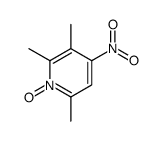 2,3,6-trimethyl-4-nitro-1-oxidopyridin-1-ium结构式