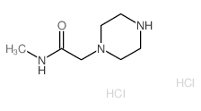 N-甲基-2-哌嗪-1-乙酰胺结构式