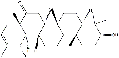 3β-Hydroxytaraxast-20-en-16-one结构式