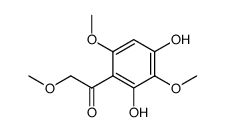 2,4-dihydroxy-ω,3,6-trimethoxyacetophenone结构式