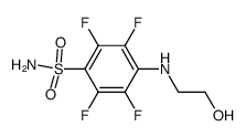 2,3,5,6-tetrafluoro-4-((2-hydroxyethyl)amino)benzenesulfonamide Structure