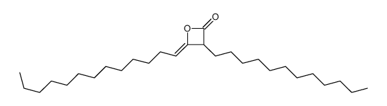 3-dodecyl-4-tridecylideneoxetan-2-one Structure