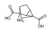 (-)-(1R*,2R*,3R*,4S*,6S*)-3-aminotricyclo[2.2.1.02.6]heptane-1,3-dicarboxylic acid结构式