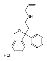 3-methoxy-3,3-diphenyl-N-prop-2-enylpropan-1-amine,hydrochloride Structure