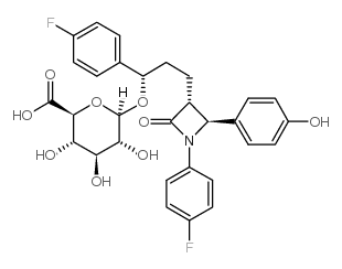 Ezetimibe Hydroxy Glucuronide Structure
