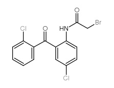 2-溴乙酰氨基-2',5-二氯二苯甲酮结构式