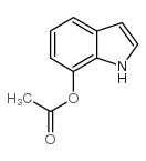 7-乙酰氧基吲哚结构式