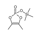 4,5-dimethyl-2-((trimethylsilyl)oxy)-1,3,2-dioxaphosphole 2-oxide Structure