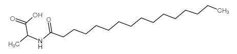 N-十六碳酰基-L-丙氨酸结构式