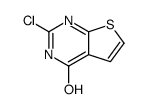 2-chloro-3H-thieno[2,3-d]pyrimidin-4-one Structure