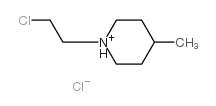 1-(2-chloroethyl)-4-methylpiperidinium chloride structure