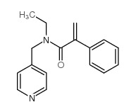 N-乙基-N-(4-吡啶甲基)阿托胺结构式
