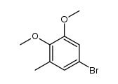 5-bromo-2,3-dimethoxytoluene结构式