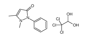 1,5-dimethyl-2-phenylpyrazol-3-one;2,2,2-trichloroethane-1,1-diol (1：1) Structure