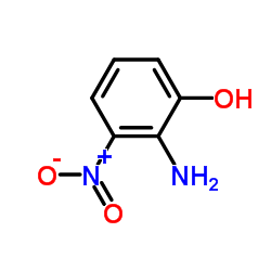 2-氨基-3-硝基苯酚结构式
