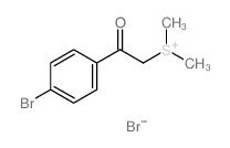 Sulfonium, [2-(4-bromophenyl)-2-oxoethyl]dimethyl-, bromide结构式