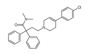 4-[4-(4-chlorophenyl)-3,6-dihydropyridin-1(2H)-yl]-N,N-dimethyl-2,2-diphenylbutanamide Structure