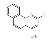 Benzo[h]quinoline, 2-chloro-4-methyl-结构式