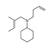 N-but-3-enyl-N-(2-methylbut-2-enyl)cyclohexanamine Structure