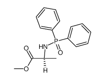 (S)-N-diphenylphosphinoylalanine methyl ester Structure
