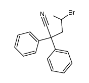 4-bromo-2,2-diphenyl-valeronitrile Structure