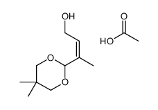 acetic acid,3-(5,5-dimethyl-1,3-dioxan-2-yl)but-2-en-1-ol结构式