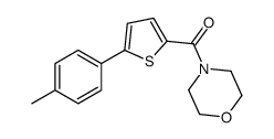 [5-(4-methylphenyl)thiophen-2-yl]-morpholin-4-ylmethanone Structure