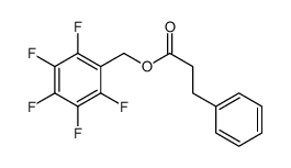 (2,3,4,5,6-pentafluorophenyl)methyl 3-phenylpropanoate结构式