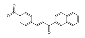 1-naphthalen-2-yl-3-(4-nitrophenyl)prop-2-en-1-one结构式