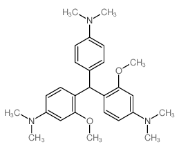 m-Anisidine,4,4'-[p-(dimethylamino)benzylidene]bis[N,N-dimethyl- (8CI) Structure