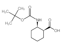 顺式-2-叔丁氧羰酰胺环己羧酸结构式