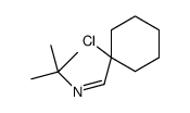N-tert-butyl-1-(1-chlorocyclohexyl)methanimine Structure