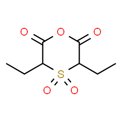 1,4-Oxathiane-2,6-dione,3,5-diethyl-,4,4-dioxide(9CI)结构式