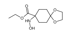 ethyl 8-hydroxyamino-1,4-dioxaspiro[4,5]decane-8-carboxylate Structure