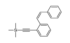 trimethyl-[2-[2-(2-phenylethenyl)phenyl]ethynyl]silane结构式