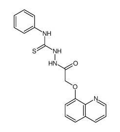 4-phenyl-1-(quinolin-8-yloxy-acetyl)-thiosemicarbazide Structure