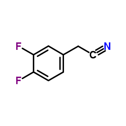 3,4-二氟苯乙腈结构式