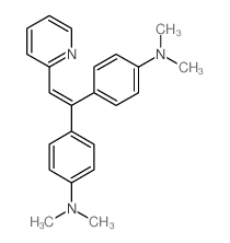 Pyridine,2-[2,2-bis[p-(dimethylamino)phenyl]vinyl]- (8CI) Structure