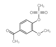 1-(3-methoxy-4-methylsulfonyloxy-phenyl)ethanone Structure