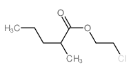 2-chloroethyl 2-methylpentanoate结构式