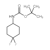 N-Boc-4,4-二氟环已胺结构式