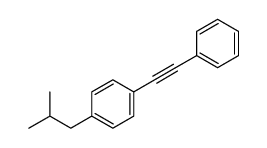 1-(2-methylpropyl)-4-(2-phenylethynyl)benzene Structure
