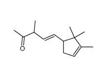 3-methyl-5-(2,2,3-trimethyl-3-cyclopenten-1-yl)pent-4-en-2-one结构式