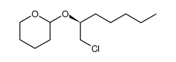 (S)-1-chloro-O-tetrahydropyran-2-yl-heptan-2-ol结构式
